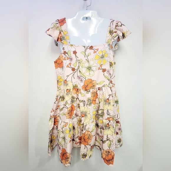 Lottie & Holly BOG Collective Band Of The Free Floral Mini Dress Size Medium - Picture 1 of 7